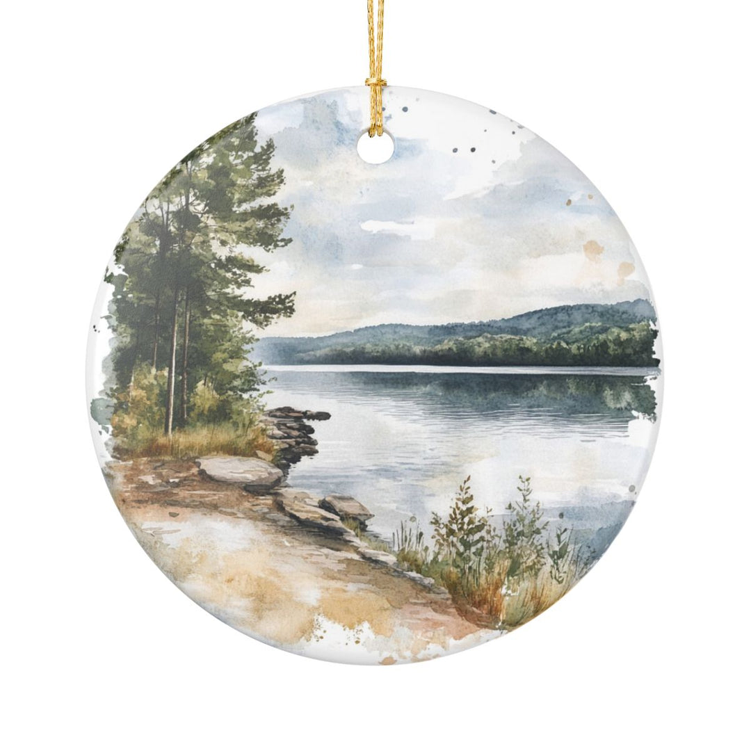 Lake Wallenpaupack Pennsylvania USA Ornament: Unique Lake Wallenpaupack Souvenir, Lake Wallenpaupack Xmas Decor, and Authentic Lake Wallenpaupack Gift