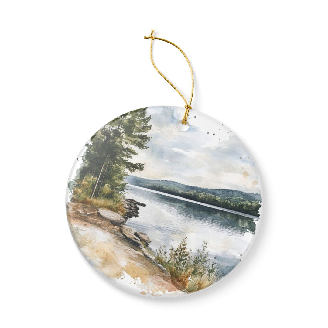 Lake Wallenpaupack Pennsylvania USA Ornament: Unique Lake Wallenpaupack Souvenir, Lake Wallenpaupack Xmas Decor, and Authentic Lake Wallenpaupack Gift