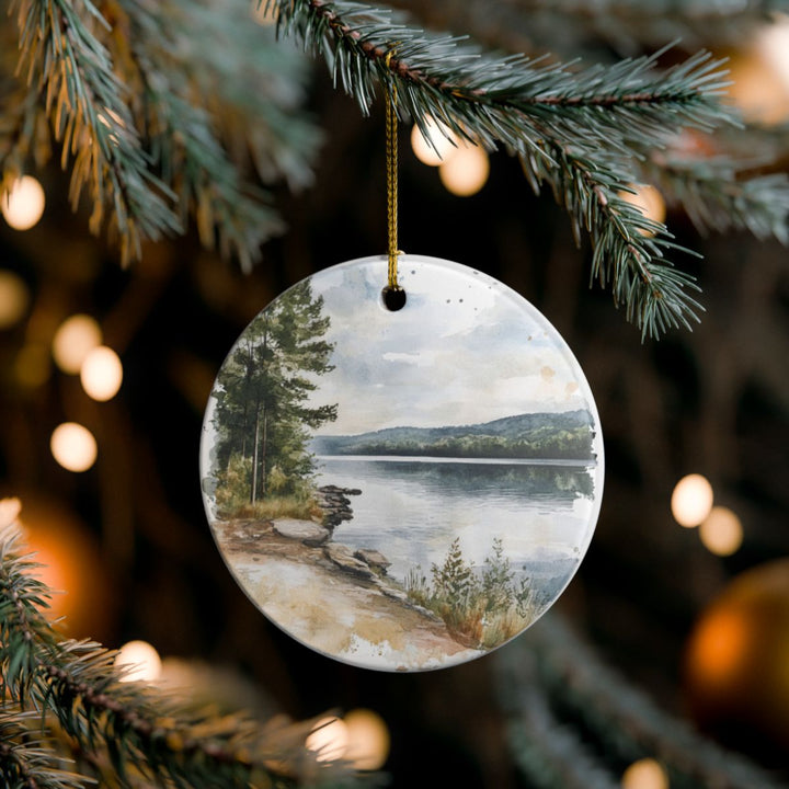 Lake Wallenpaupack Pennsylvania USA Ornament: Unique Lake Wallenpaupack Souvenir, Lake Wallenpaupack Xmas Decor, and Authentic Lake Wallenpaupack Gift