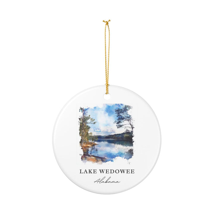 Lake Wedowee Alabama USA Ornament: Unique Lake Wedowee Souvenir, Lake Wedowee Alabama Xmas Decor, and Authentic Lake Wedowee Gift