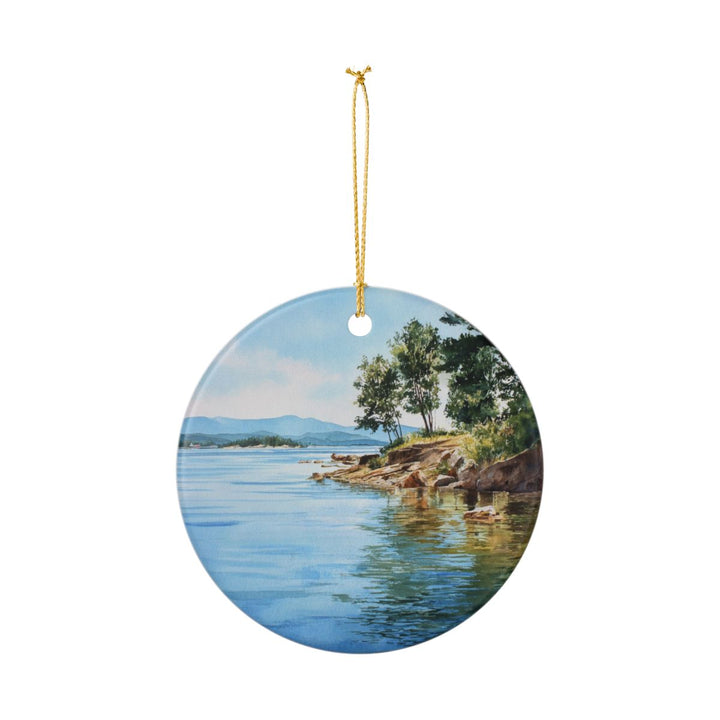 Lake Winnipesaukee New Hampshire Ornament: Unique Lake Winnipesaukee Souvenir, Lake Winnipesaukee Xmas Decor, and Authentic Lake Winnipesaukee Gift
