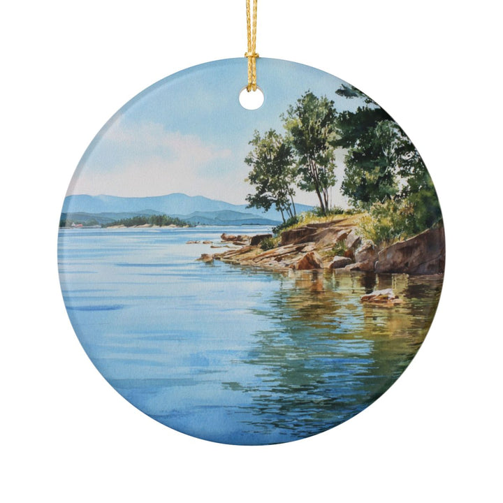 Lake Winnipesaukee New Hampshire Ornament: Unique Lake Winnipesaukee Souvenir, Lake Winnipesaukee Xmas Decor, and Authentic Lake Winnipesaukee Gift