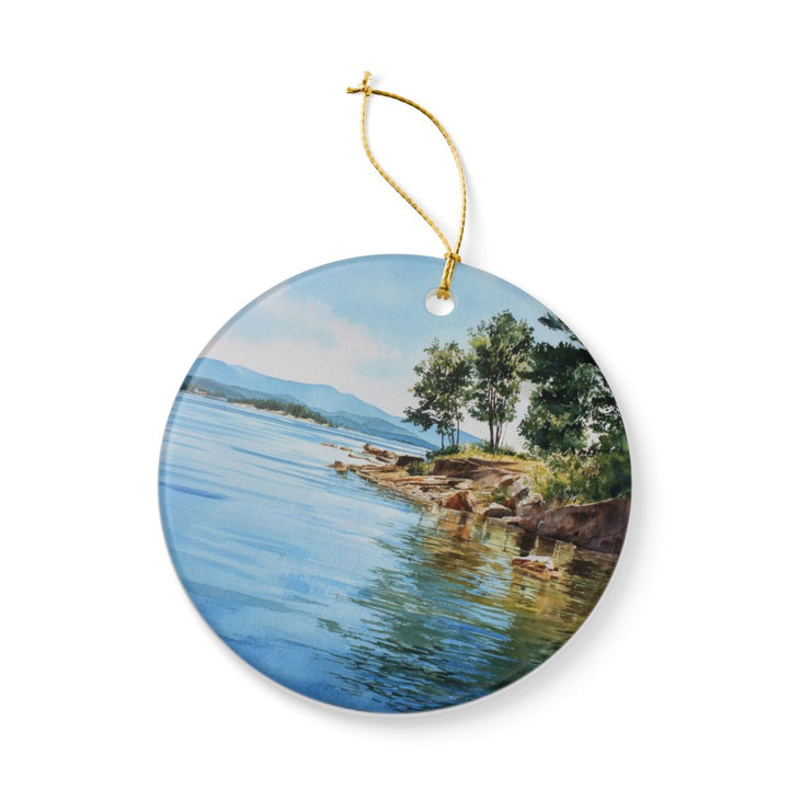Lake Winnipesaukee New Hampshire Ornament: Unique Lake Winnipesaukee Souvenir, Lake Winnipesaukee Xmas Decor, and Authentic Lake Winnipesaukee Gift