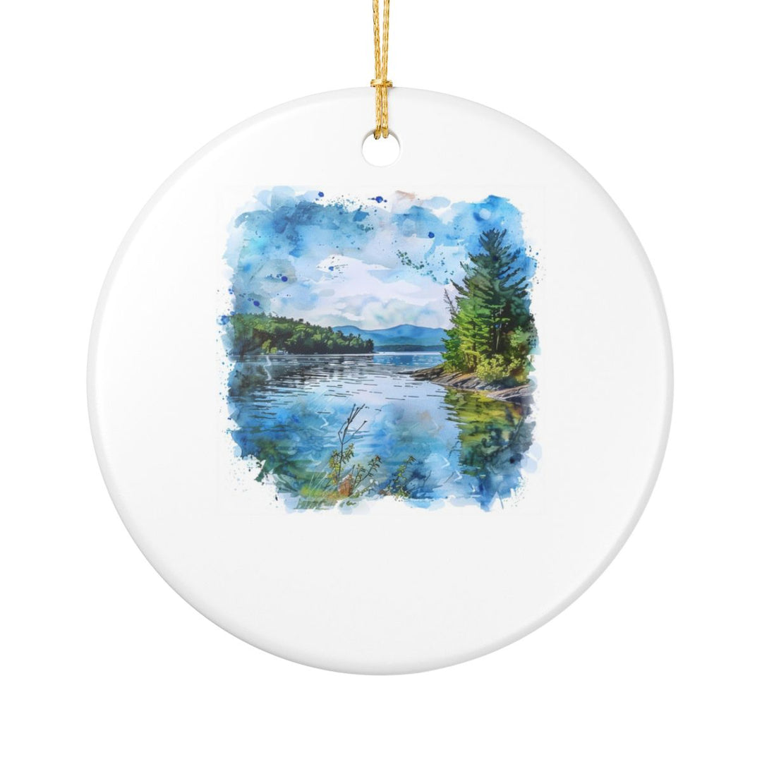 Lake Winnipesaukee Ornament: Unique Lake Winnipesaukee Souvenir, Lake Winnipesaukee Xmas Decor, and Authentic Lake Winnipesaukee Gift