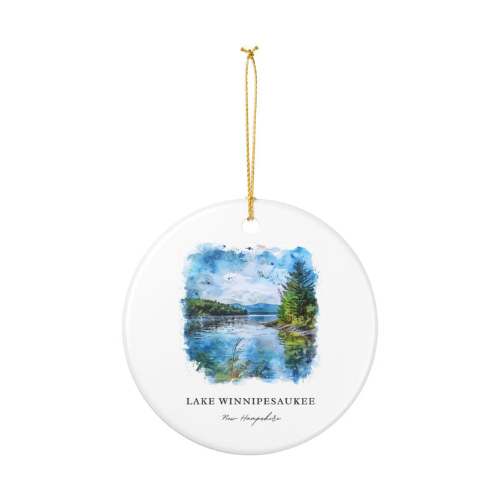 Lake Winnipesaukee New Hampshire Ornament | Christmas Travel Gift