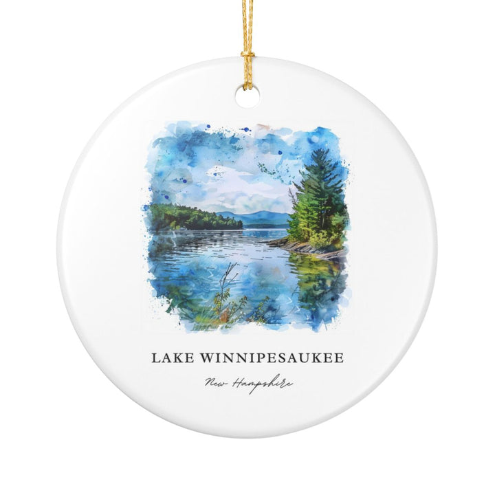 Lake Winnipesaukee New Hampshire Ornament | Christmas Travel Gift