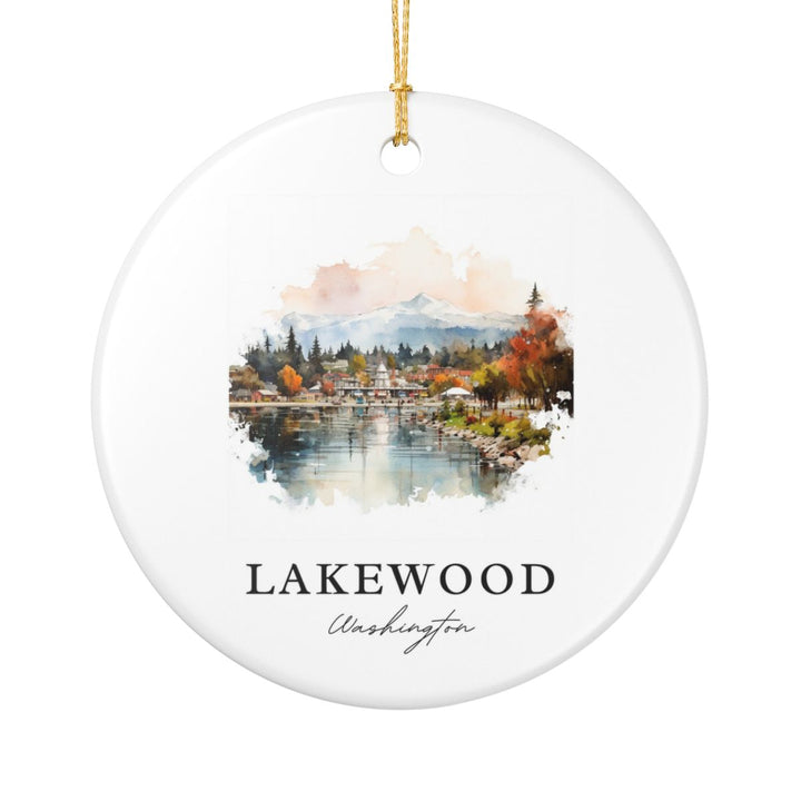 Lakewood Washington Ornament: Unique Lakewood Washington Souvenir, Lakewood Washington Xmas Decor, and Authentic Lakewood Washington Gift