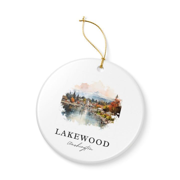 Lakewood Washington Ornament: Unique Lakewood Washington Souvenir, Lakewood Washington Xmas Decor, and Authentic Lakewood Washington Gift