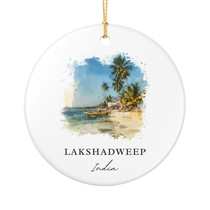 Lakshadweep India Ornament: Unique Lakshadweep Souvenir, Lakshadweep India Xmas Decor, and Authentic Lakshadweep Gift