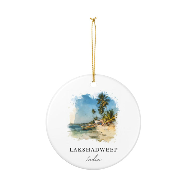 Lakshadweep India Ornament: Unique Lakshadweep Souvenir, Lakshadweep India Xmas Decor, and Authentic Lakshadweep Gift