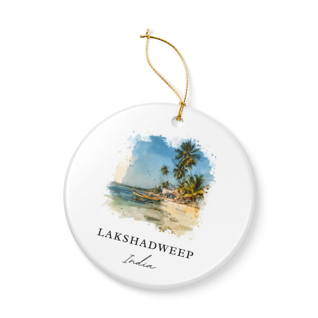 Lakshadweep India Ornament: Unique Lakshadweep Souvenir, Lakshadweep India Xmas Decor, and Authentic Lakshadweep Gift