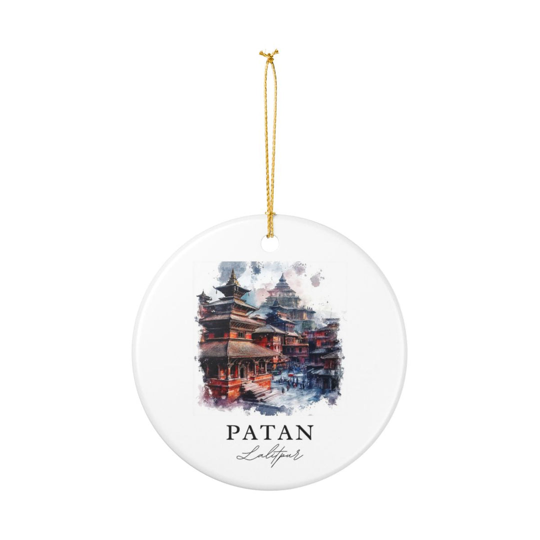 Lalitpur Nepal Ornament: Unique Lalitpur Souvenir, Lalitpur Nepal Xmas Decor, and Authentic Lalitpur Gift