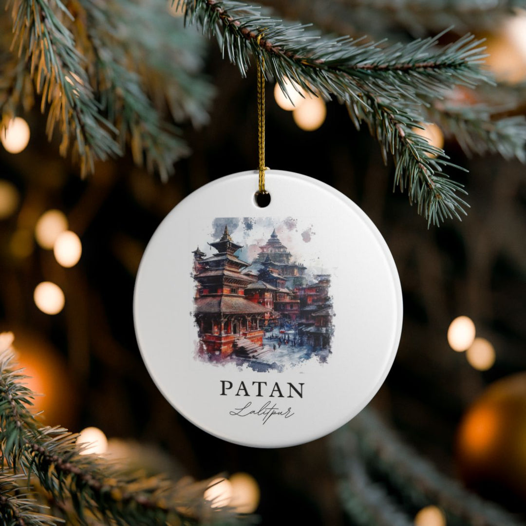 Lalitpur Nepal Ornament: Unique Lalitpur Souvenir, Lalitpur Nepal Xmas Decor, and Authentic Lalitpur Gift