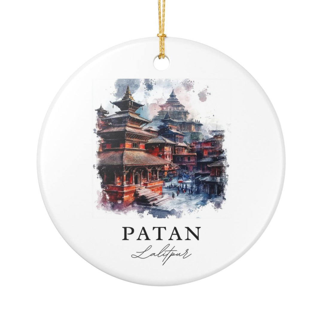 Lalitpur Nepal Ornament: Unique Lalitpur Souvenir, Lalitpur Nepal Xmas Decor, and Authentic Lalitpur Gift
