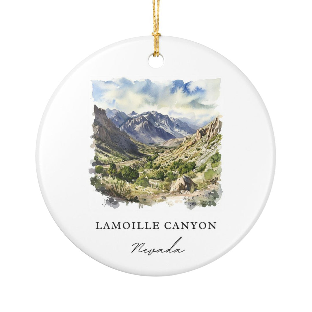 Lamoille Canyon Nevada Ornament: Unique Lamoille Canyon Souvenir, Lamoille Canyon Nevada Xmas Decor, and Authentic Lamoille Canyon Gift