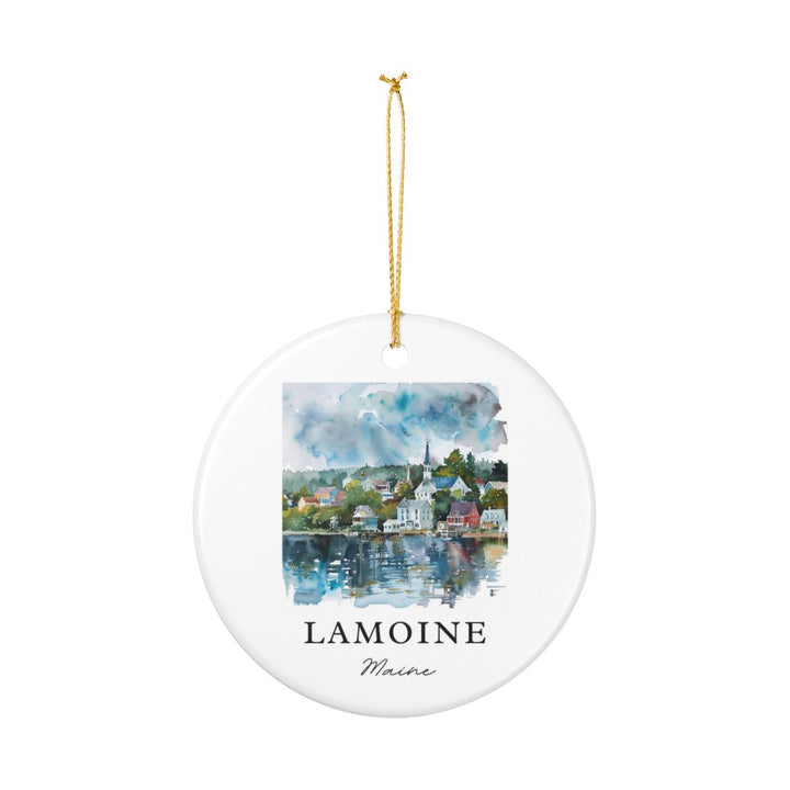 Lamoine Maine Ornament: Unique Lamoine Souvenir, Lamoine Maine Xmas Decor, and Authentic Lamoine Gift