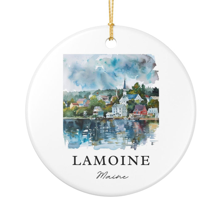 Lamoine Maine Ornament: Unique Lamoine Souvenir, Lamoine Maine Xmas Decor, and Authentic Lamoine Gift