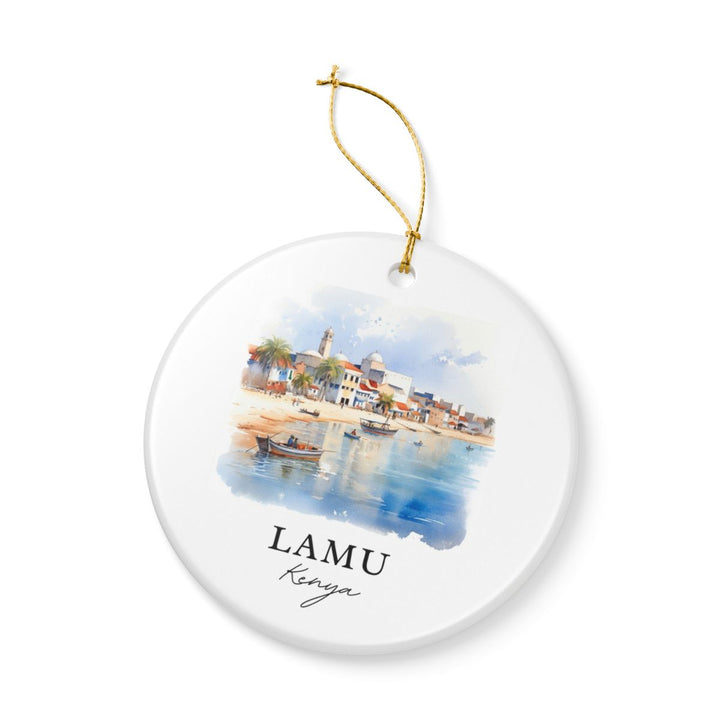 Lamu Kenya Ornament: Unique Lamu Souvenir, Lamu Kenya Xmas Decor, and Authentic Lamu Gift
