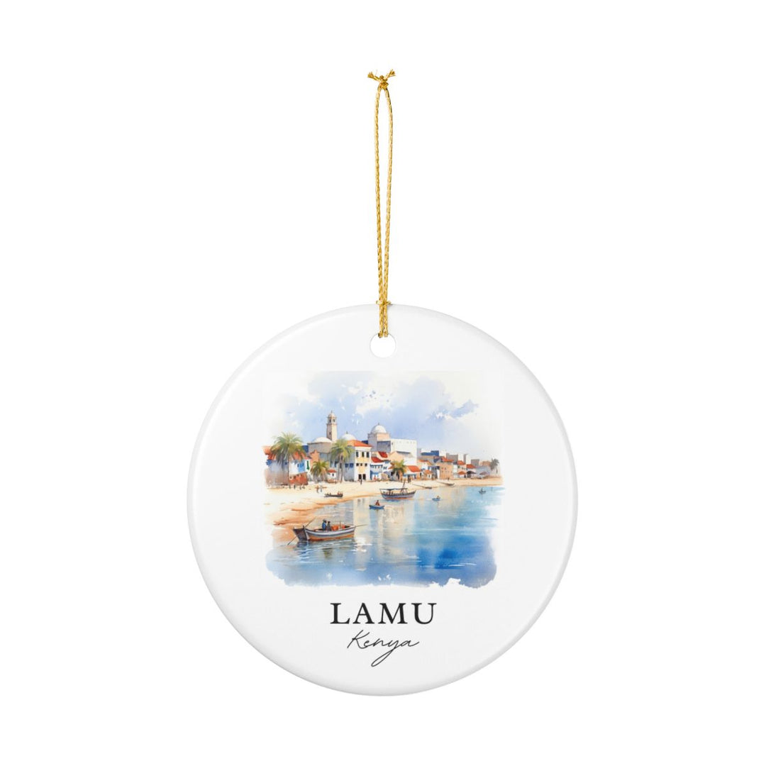 Lamu Kenya Ornament: Unique Lamu Souvenir, Lamu Kenya Xmas Decor, and Authentic Lamu Gift