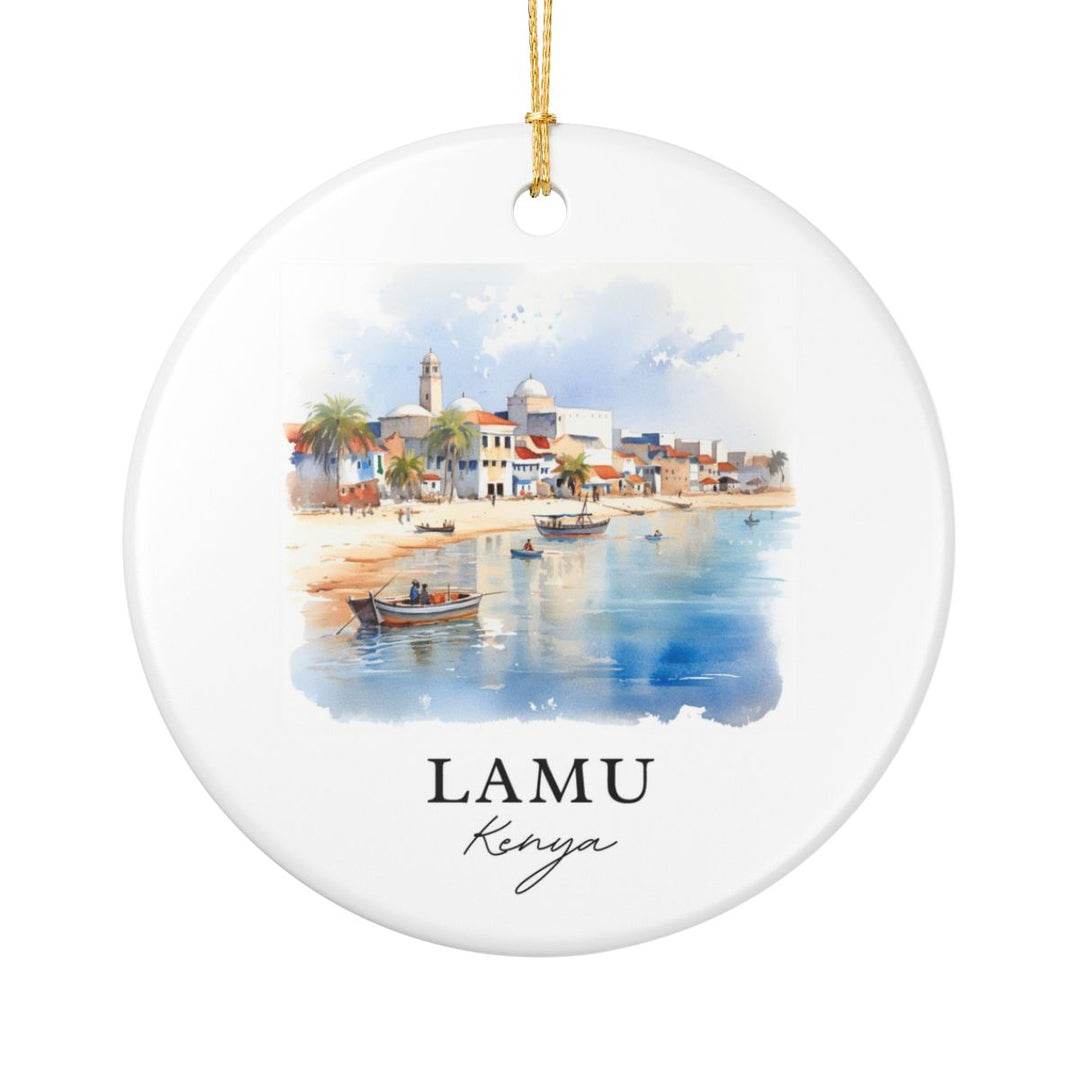 Lamu Kenya Ornament: Unique Lamu Souvenir, Lamu Kenya Xmas Decor, and Authentic Lamu Gift