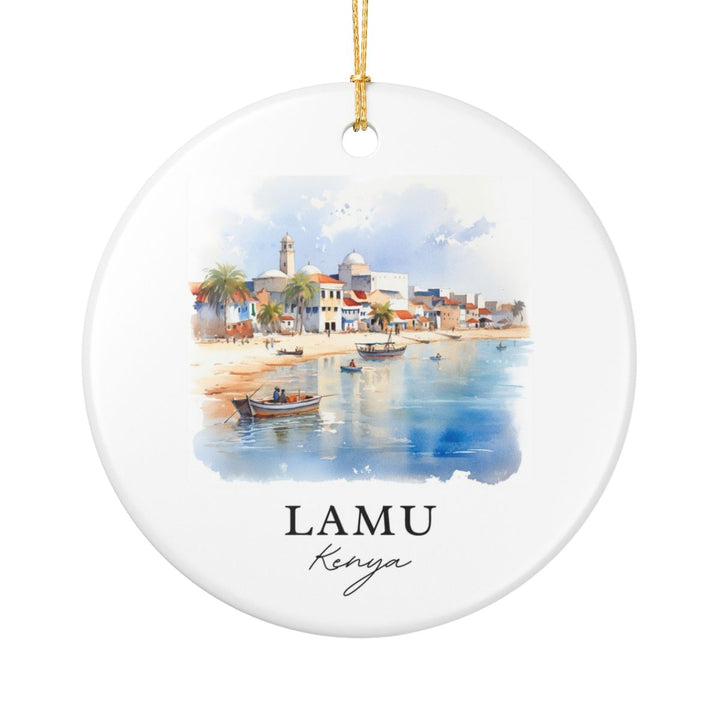 Lamu Kenya Ornament: Unique Lamu Souvenir, Lamu Kenya Xmas Decor, and Authentic Lamu Gift