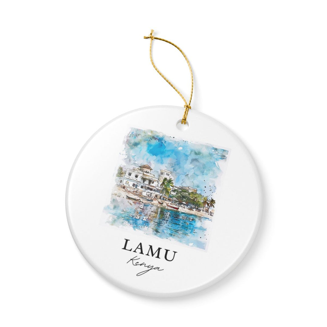 Lamu Kenya Ornament: Unique Lamu Souvenir, Lamu Kenya Xmas Decor, and Authentic Lamu Gift