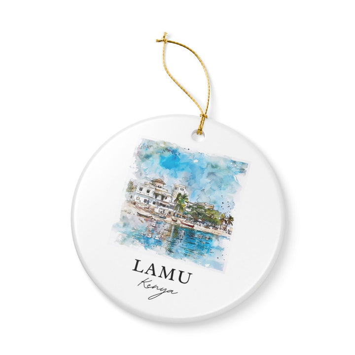 Lamu Kenya Ornament: Unique Lamu Souvenir, Lamu Kenya Xmas Decor, and Authentic Lamu Gift
