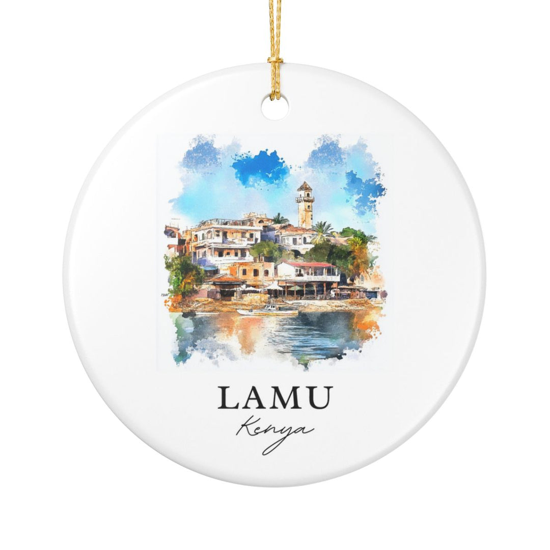 Lamu Kenya Ornament: Unique Lamu Souvenir, Lamu Kenya Xmas Decor, and Authentic Lamu Gift