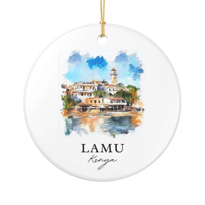 Lamu Kenya Ornament: Unique Lamu Souvenir, Lamu Kenya Xmas Decor, and Authentic Lamu Gift