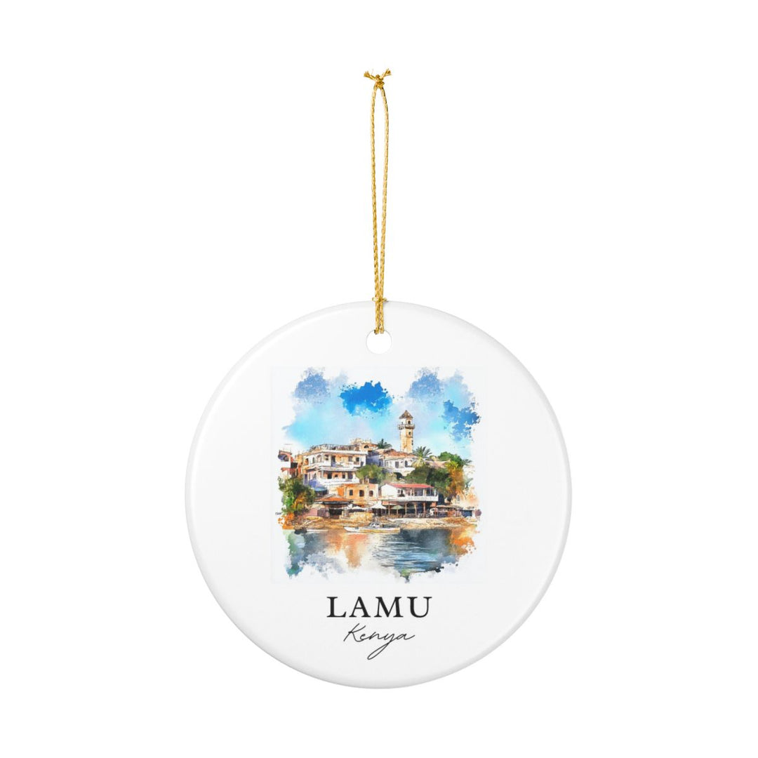 Lamu Kenya Ornament: Unique Lamu Souvenir, Lamu Kenya Xmas Decor, and Authentic Lamu Gift