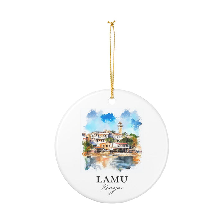 Lamu Kenya Ornament: Unique Lamu Souvenir, Lamu Kenya Xmas Decor, and Authentic Lamu Gift