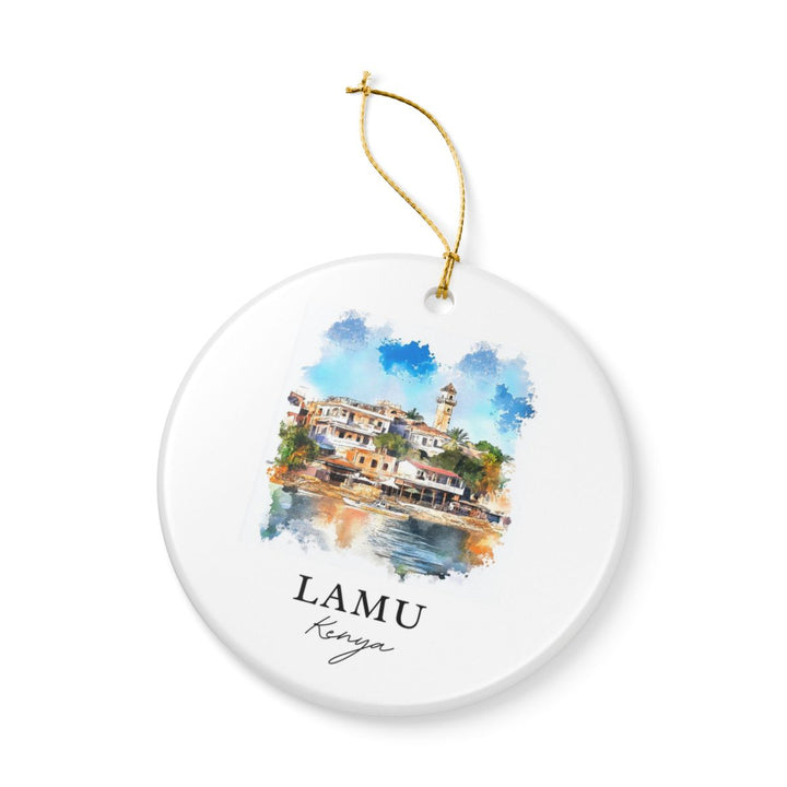 Lamu Kenya Ornament: Unique Lamu Souvenir, Lamu Kenya Xmas Decor, and Authentic Lamu Gift