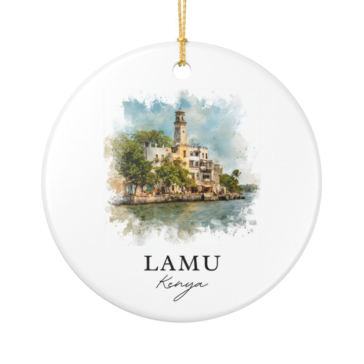 Lamu Kenya Ornament: Unique Lamu Souvenir, Lamu Kenya Xmas Decor, and Authentic Lamu Gift