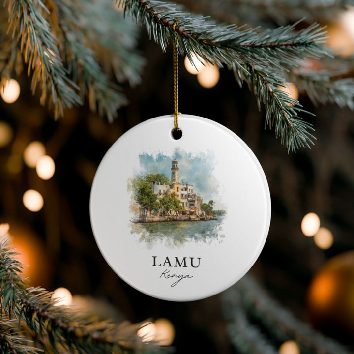 Lamu Kenya Ornament: Unique Lamu Souvenir, Lamu Kenya Xmas Decor, and Authentic Lamu Gift