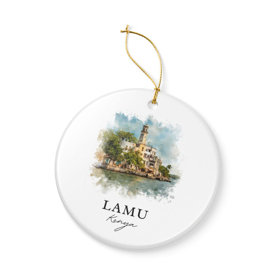 Lamu Kenya Ornament: Unique Lamu Souvenir, Lamu Kenya Xmas Decor, and Authentic Lamu Gift