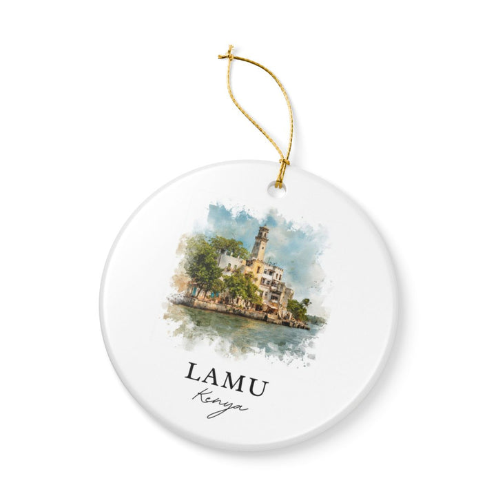 Lamu Kenya Ornament: Unique Lamu Souvenir, Lamu Kenya Xmas Decor, and Authentic Lamu Gift