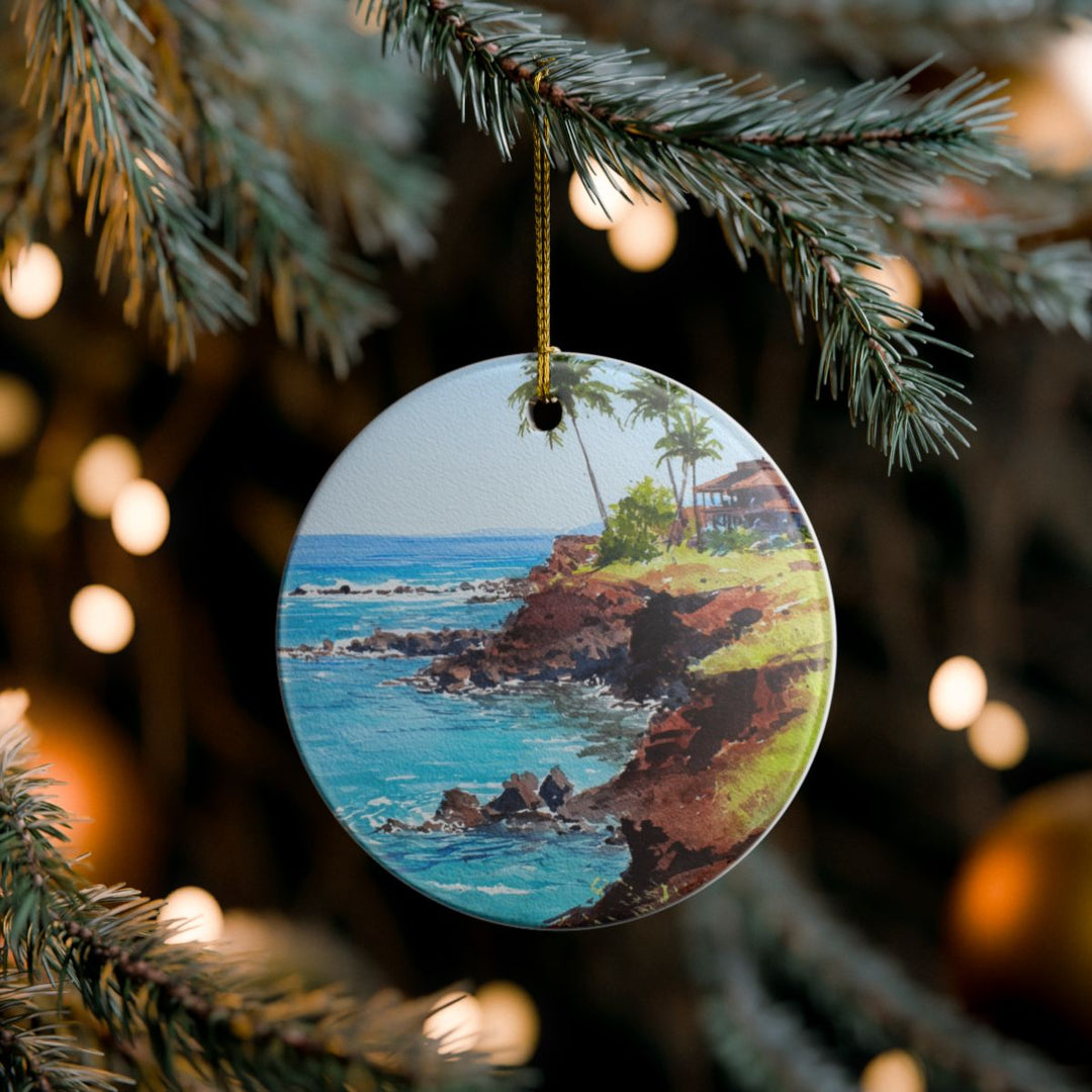 Lanai Hawaii USA Ornament: Unique Lanai Souvenir, Lanai Hawaii Xmas Decor, and Authentic Lanai Gift