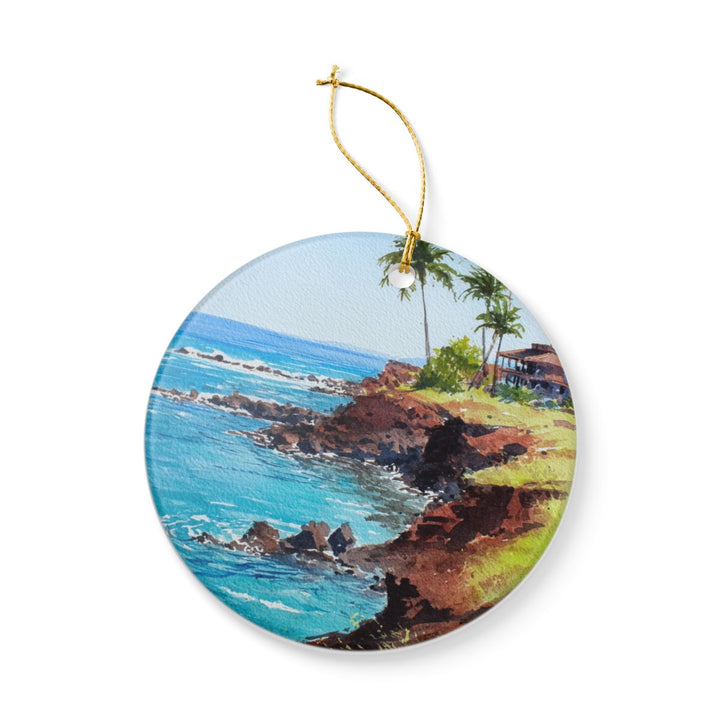 Lanai Hawaii USA Ornament: Unique Lanai Souvenir, Lanai Hawaii Xmas Decor, and Authentic Lanai Gift