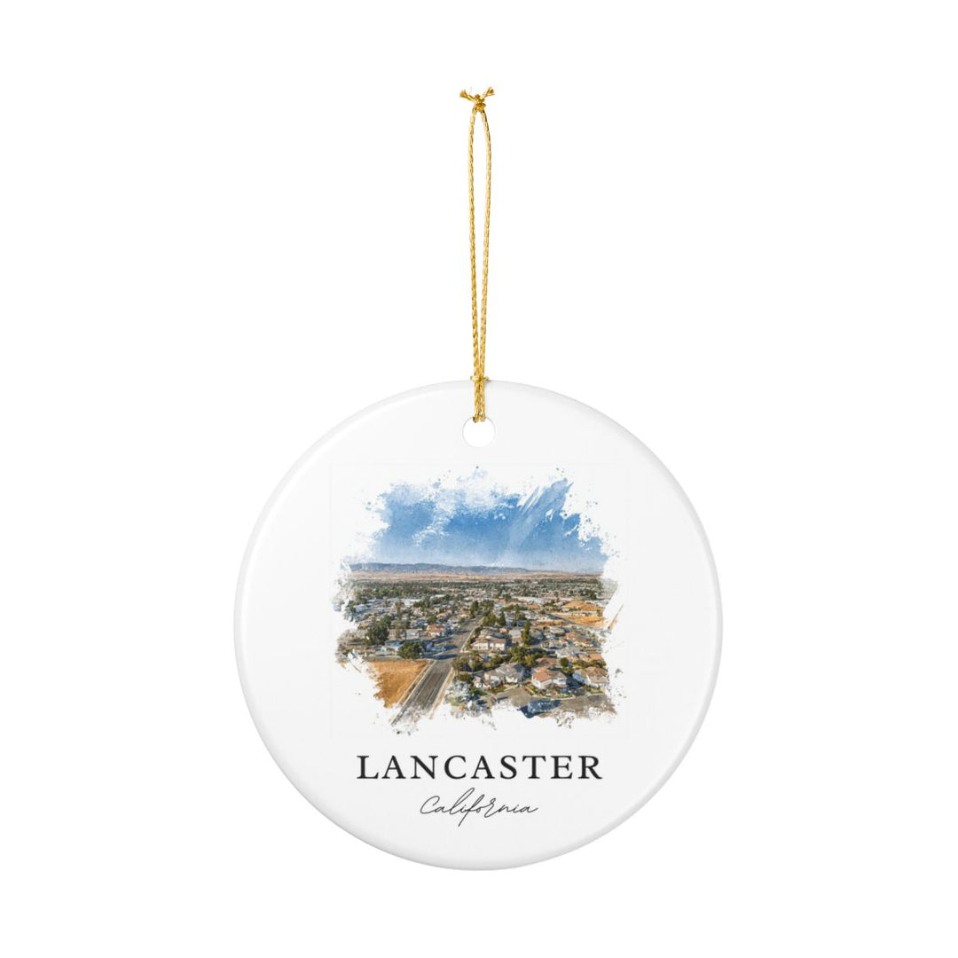Lancaster CA Ornament: Unique Lancaster Souvenir, Lancaster California Xmas Decor, and Authentic Lancaster Gift