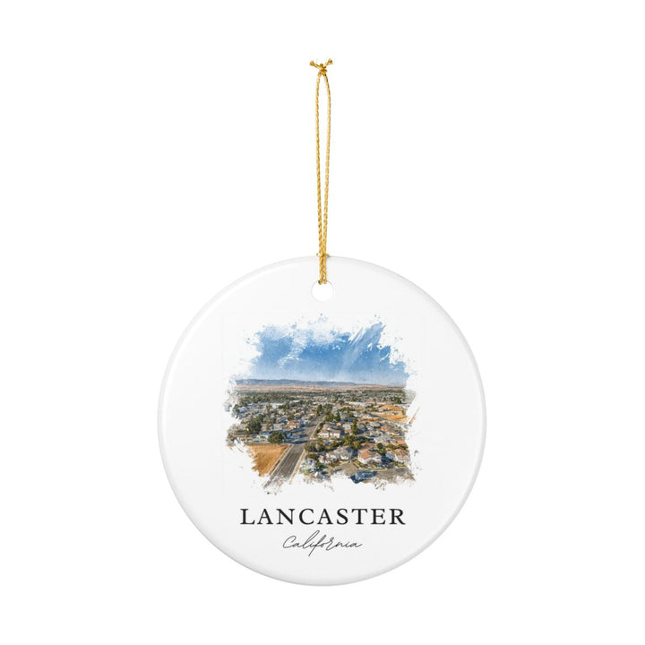 Lancaster CA Ornament: Unique Lancaster Souvenir, Lancaster California Xmas Decor, and Authentic Lancaster Gift