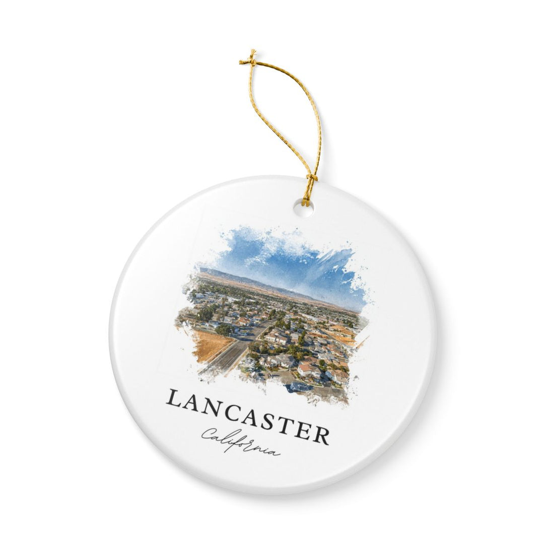 Lancaster CA Ornament: Unique Lancaster Souvenir, Lancaster California Xmas Decor, and Authentic Lancaster Gift