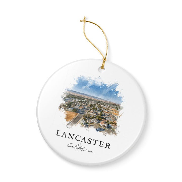 Lancaster CA Ornament: Unique Lancaster Souvenir, Lancaster California Xmas Decor, and Authentic Lancaster Gift