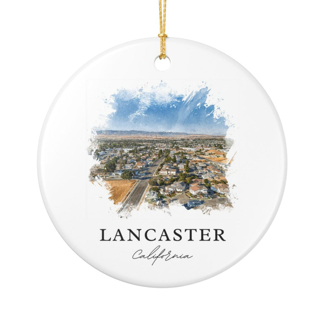 Lancaster CA Ornament: Unique Lancaster Souvenir, Lancaster California Xmas Decor, and Authentic Lancaster Gift