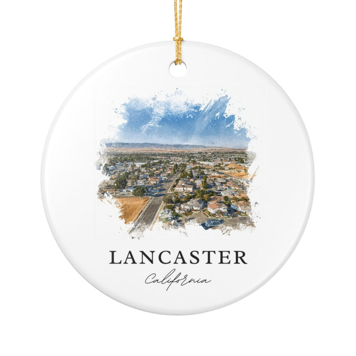 Lancaster CA Ornament: Unique Lancaster Souvenir, Lancaster California Xmas Decor, and Authentic Lancaster Gift