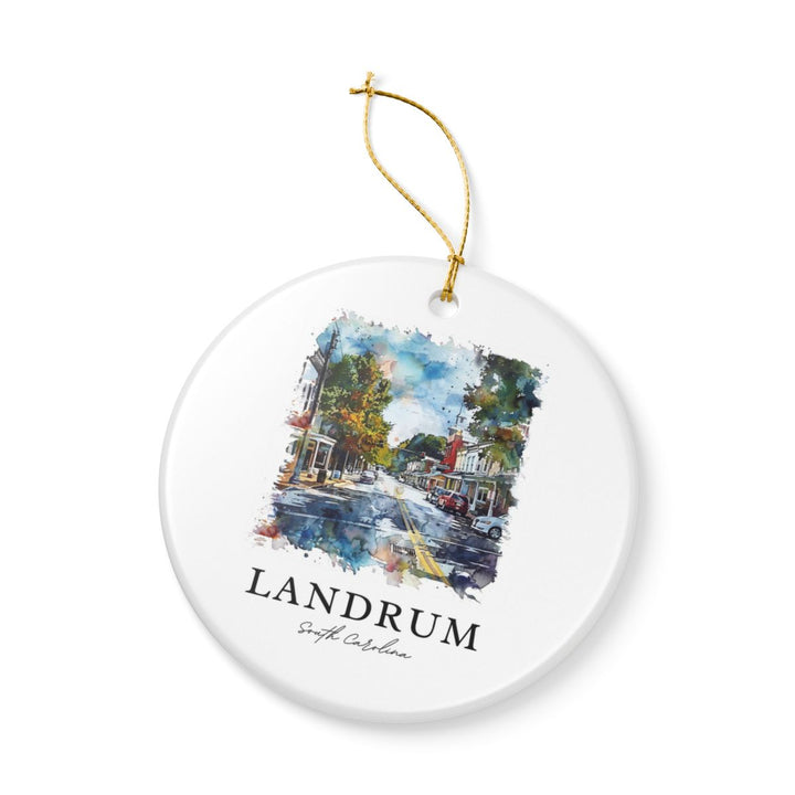 Landrum SC USA Ornament: Unique Landrum Souvenir, Landrum South Carolina Xmas Decor, and Authentic Landrum Gift