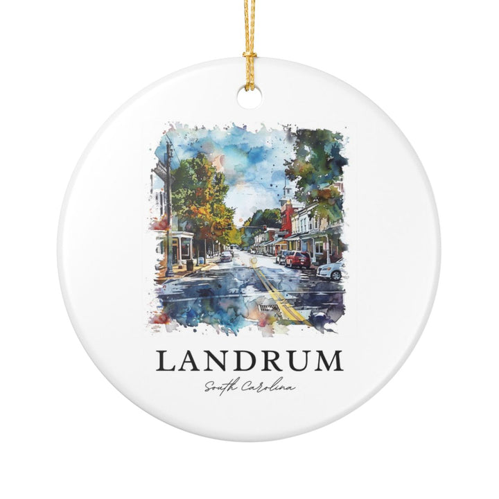 Landrum SC USA Ornament: Unique Landrum Souvenir, Landrum South Carolina Xmas Decor, and Authentic Landrum Gift