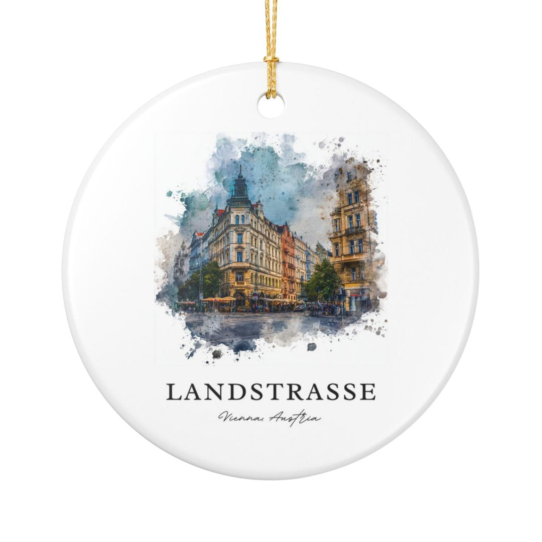 Landstraße Austria Ornament: Unique Landstraße Souvenir, Landstraße Austria Xmas Decor, and Authentic Landstraße Gift