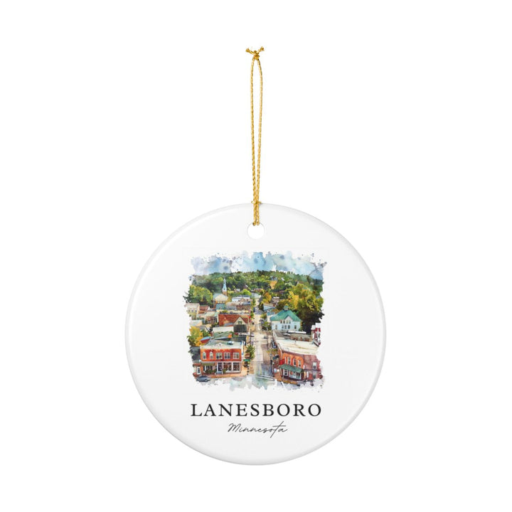 Lanesboro Minnesota Ornament: Unique Lanesboro Souvenir, Lanesboro Minnesota Xmas Decor, and Authentic Lanesboro Gift