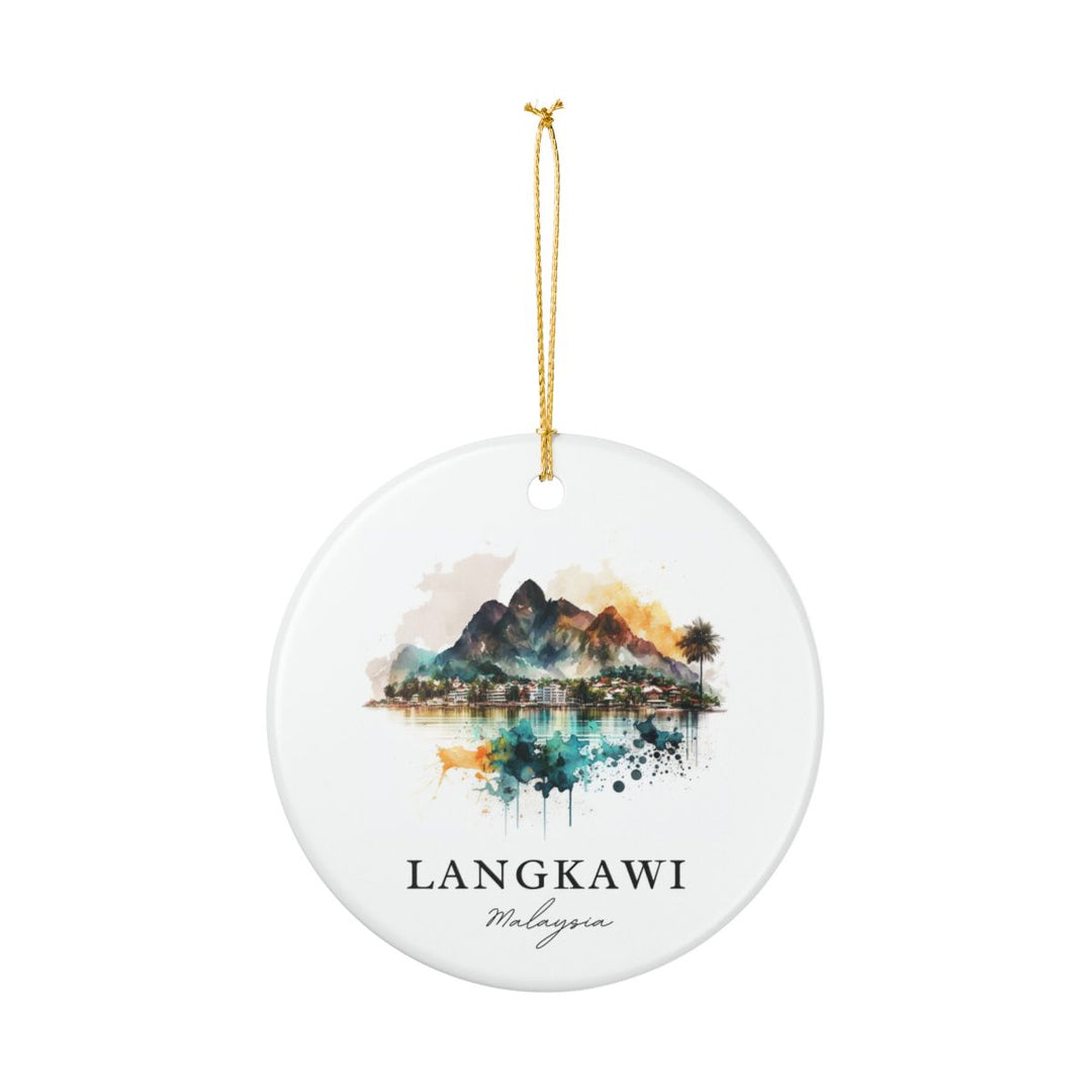Langkawi Malaysia Ornament: Unique Langkawi Souvenir, Langkawi Malaysia Xmas Decor, and Authentic Langkawi Gift