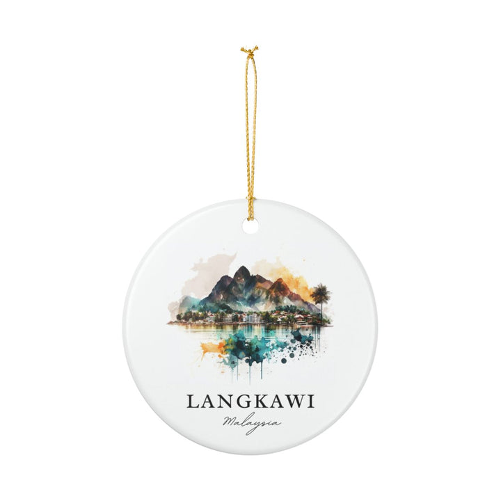 Langkawi Malaysia Ornament: Unique Langkawi Souvenir, Langkawi Malaysia Xmas Decor, and Authentic Langkawi Gift